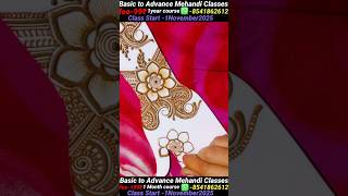 stylish flower pattern back hand mehndi design 2025 // simple mehndi design #mehndi, #henna, #shorts