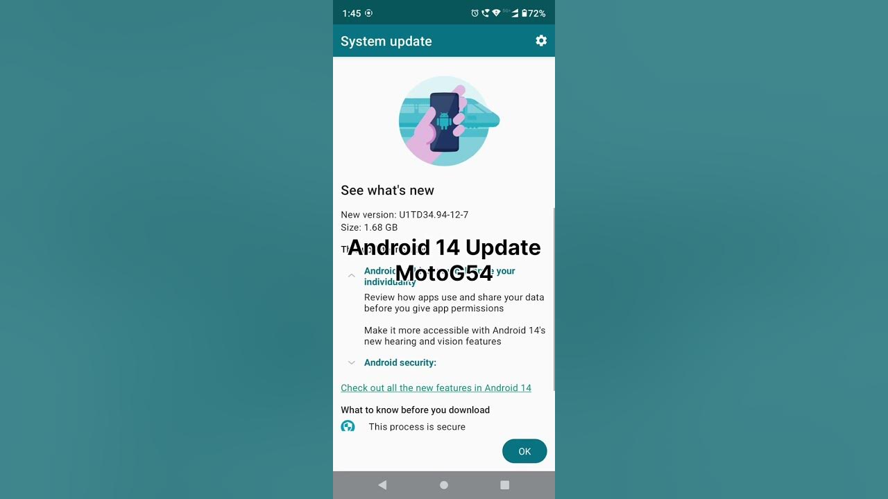 Software update Moto G54 ANDROID 14 Motorola First Software update ANDROID 14 YouTube