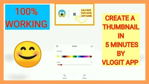 HOW TO CREATE A THUMBNAIL BY VLOGIT APP 👍