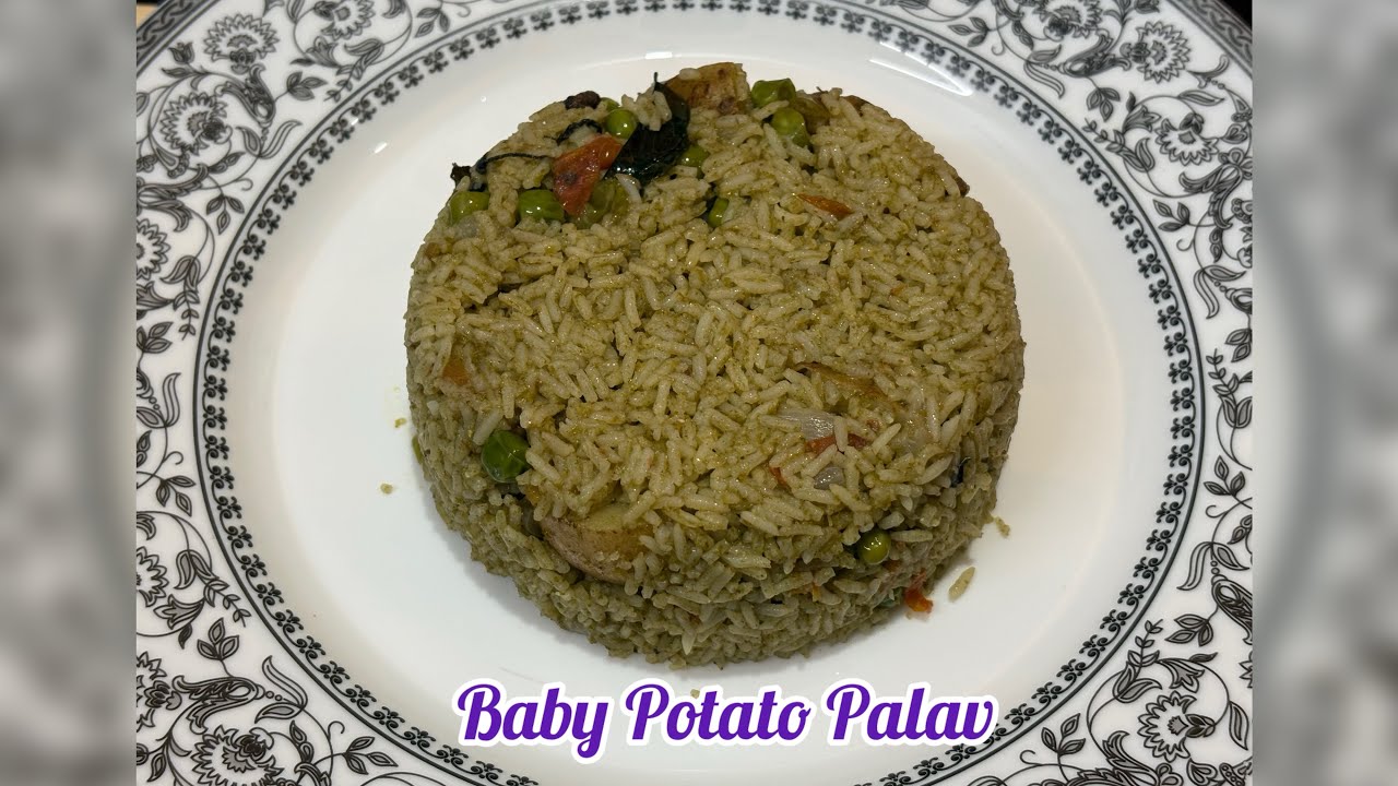 Baby Potato Palav Recipe | ಬೇಬಿ ಆಲೂಗಡ್ಡೆ ಪಲಾವ್ ಮಾಡುವ ವಿಧಾನ | Step by Step | South Indian Style