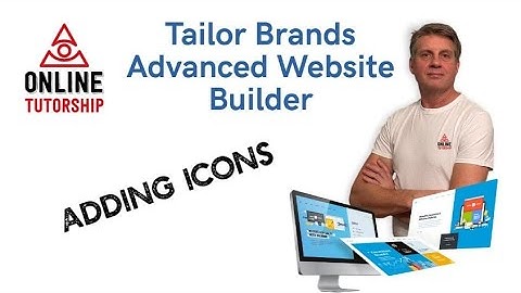 Tailor Brands Website Builder - Adding Icons
