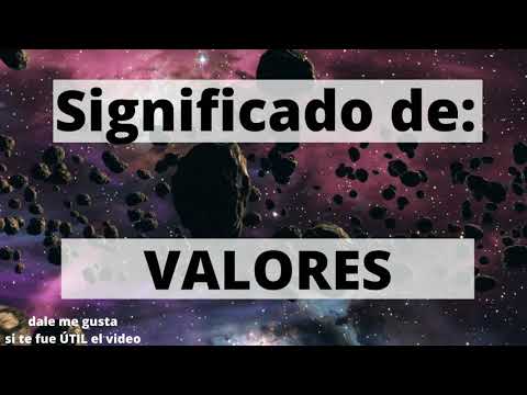 📚 Significado de Valores - Que son/es Valores - Cuál es el significado de Valores