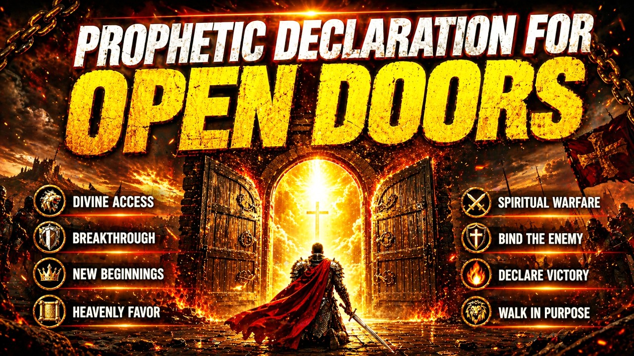 Your Doors Must Open! Prophetic Declarations for Favor & Opportunities | TYPE AMEN