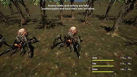 "Trinity" (​​​​​​​Turn-Based RPG Combat Prototype)