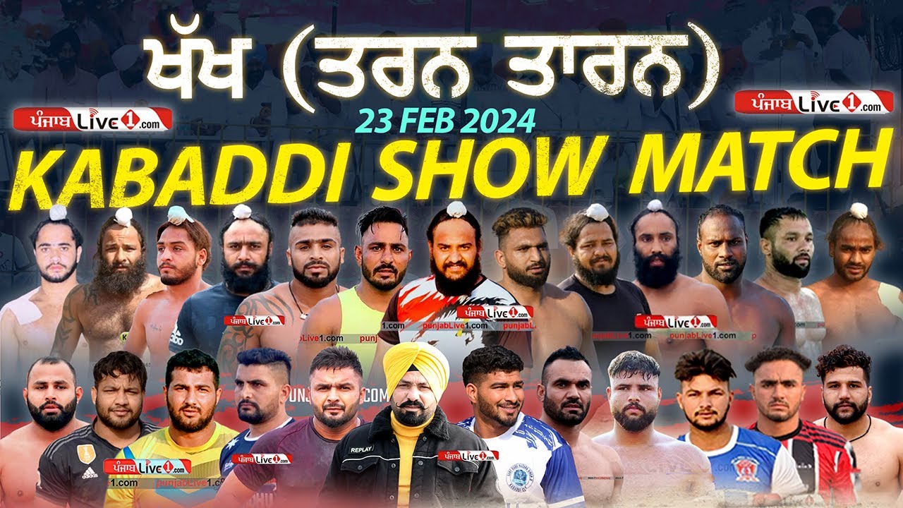 Khakh (Tarn Taran) Kabaddi Show Match 23 Feb 2024 Live Kabaddi Live