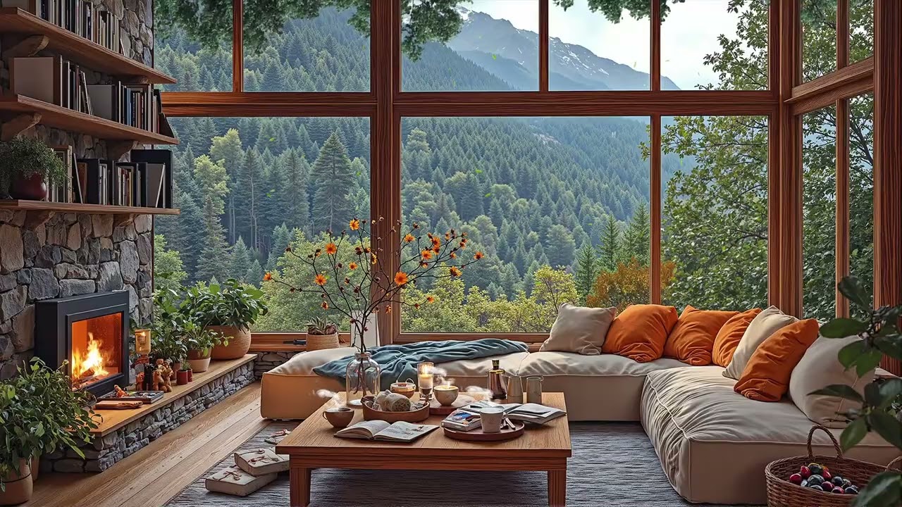 Luxury Spring Cabin Jazz 🌸 Elegant Smooth Jazz for Calm Mornings, Focus & Cozy Evenings