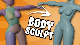 Body Sculpt - Blender Character Sculpt Tutorial part 2