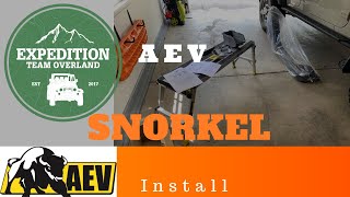 American Expedition Vehicles (AEV) Snorkel Install Jeep Wrangler JK/JKU