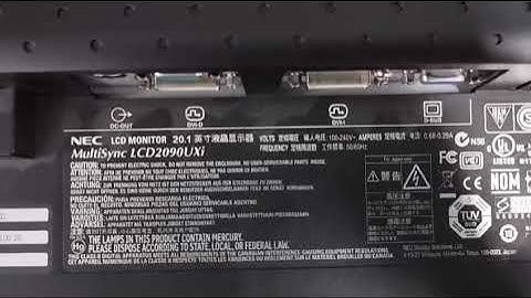 NEC LCD Monitor MultiSync LCD2090UXi Model L205GR Repairs by Dynamics Circuit (S) Pte. Ltd.