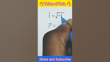 🔥Value of iota 😨😱 #shorts #youtubeshorts #trending #viral #mathematics #mathtricks #maths