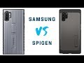 Samsung Rugged Protective Cover vs Spigen Tough Armor Case | Kickstand Case Comparison - Note 10+