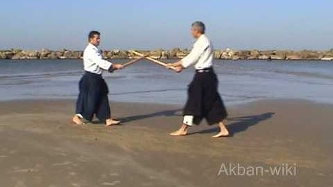 Kumitachi - yon no tachi - Aikido weapons in the Akban wiki