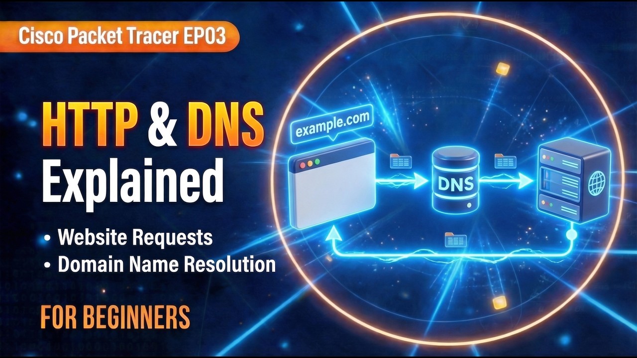 HTTP and DNS Explained | How the Internet Works | Cisco Packet Tracer ...