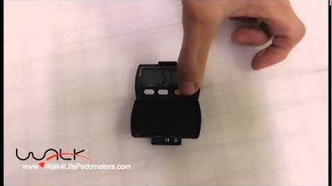 How to reset pedometer step count