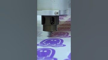 Cutworx Apex Pro die cutting stickers #customprinting #stickermaking #cutworxusa #stickerbros