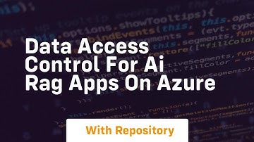 data access control for ai rag apps on azure