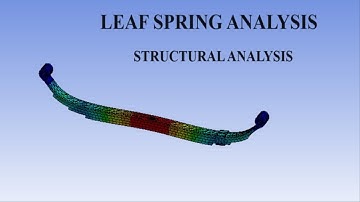 Leaf Spring | Static Structural Analysis I Deformation | Stress | Strain | FOS | ANSYS Workbench