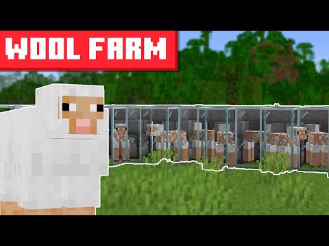 Minecraft Sheep Wool Farm 1.20.2 - BEST DESIGN