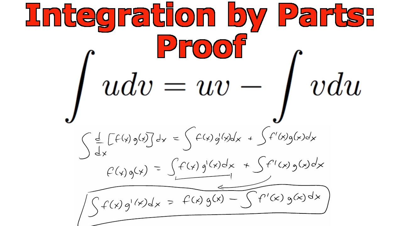 Integration by Parts Proof YouTube