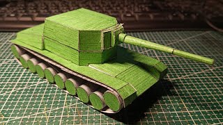Building SU-100Y (Soviet Self-Propelled Gun) #papercraft #warthunder #worldoftanks #handcraft 