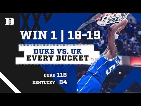 #4 Duke 118, #2 Kentucky 84 | Every Bucket (11/6/18)