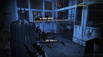 Batmak Arkham Asylum A puzzle has many sides, but only some are visible Intensive Treatment