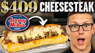 $409 Japanese A5 Wagyu Cheesesteak Taste Test | FANCY FAST FOOD