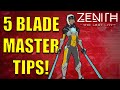 ZENITH VR 5 TIPS for Blade Master Class In for Oculus Meta Quest 2