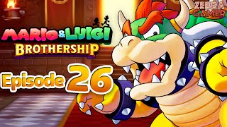 Mario & Luigi Brothership Gameplay Walkthrough Part 26 - Bowser Boss Fight! Bowser's Castle!