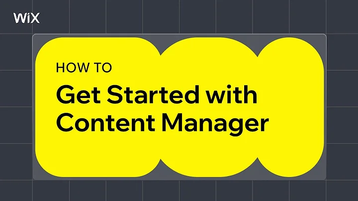 How to Start Managing Your Content with Wix | CMS (previously Content Manager) by Wix Data