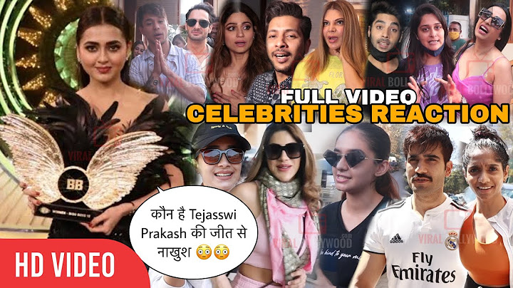 Tejasswi Prakash wins Bigg Boss 15 | कुछ Celebrities दिखे नाराज़ | All Celebrities Crazy Reaction