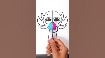 Sprunki SemiHemi Phase 4 Incredible Paint Art with DIY Colour Roller 😍 #incredibox #satisfyingart