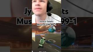 Jynxzi beats MustyCOW IN 99-1 challenge #jynxzi #jynxzifunny #fyp #rocketleague