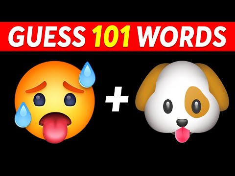 Guess the WORD by EMOJI | 101 Words | Guess The Emoji