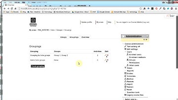 #143 Moodle Groups [2/2]: Setting up a grouping