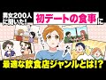 【男女200人に聞いた】初デートの飲食店ランキング&異性とご飯を食べるときの注意点【独身アラサーOLの日常】