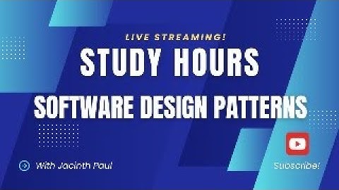 Software Project Management Study Hours - Software Design Patterns
