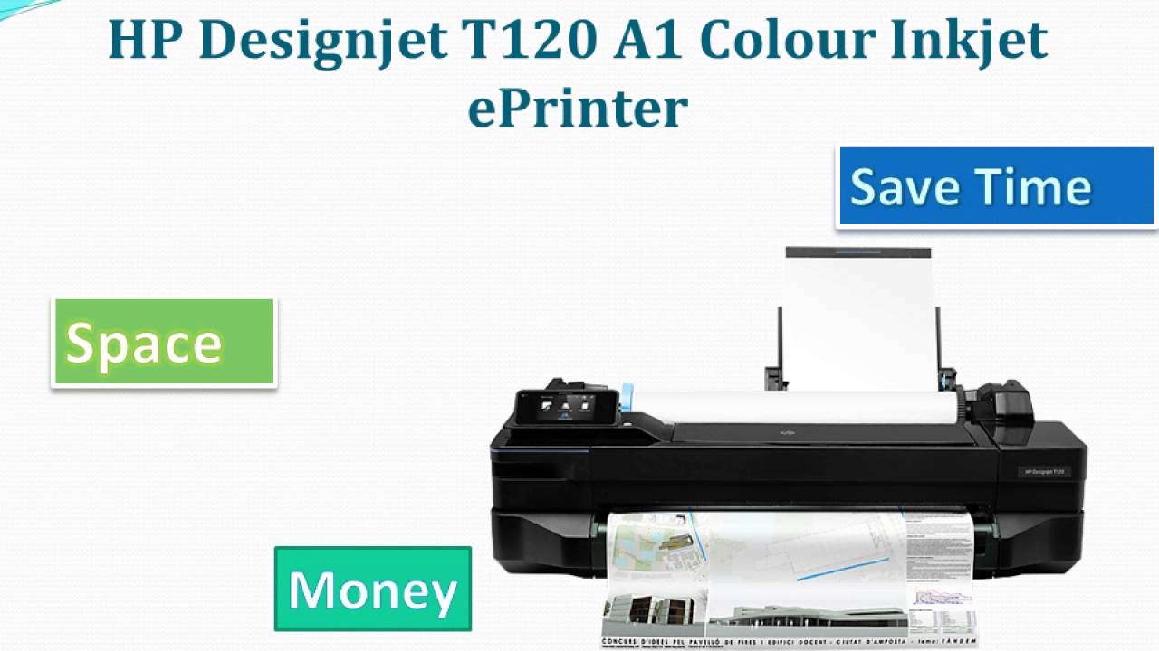 HP Designjet T120 Plotter Features and Specifications - YouTube