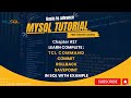 Chapter-17 : TCL Command (Commit , Rollback &amp; Savepoint) in SQL with example | MySQL database