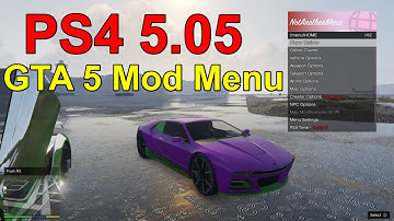 PS4 Mods 5.05 - GTA 5 Mod Menu "NotAnotherMenu" + Download