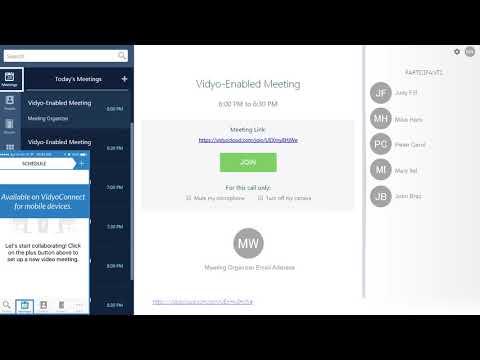 VidyoConnect: How to Schedule My Video Meeting