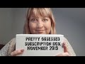 Pretty obsessed beauty box and try on style subscription unboxing November 2018