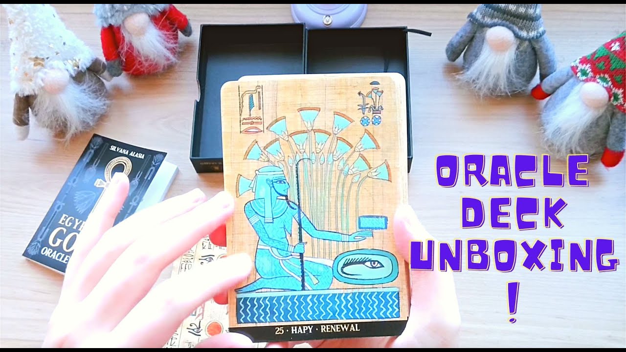Egyptian Gods Oracle Cards Deck Unboxing & Card Pull!