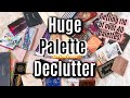 Huge Makeup Declutter! Getting Rid Of Over 40 Palettes!