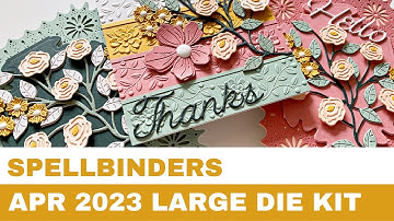#193 Spellbinders April 2023 Large Die Kit & 3D Embossing Folder Kit - Card Inspirations