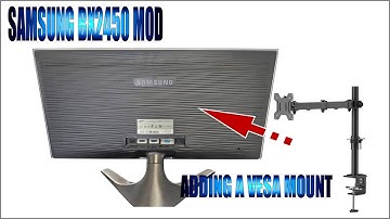 Adding a VESA Mount to the Samsung BX2450 or Similar Model
