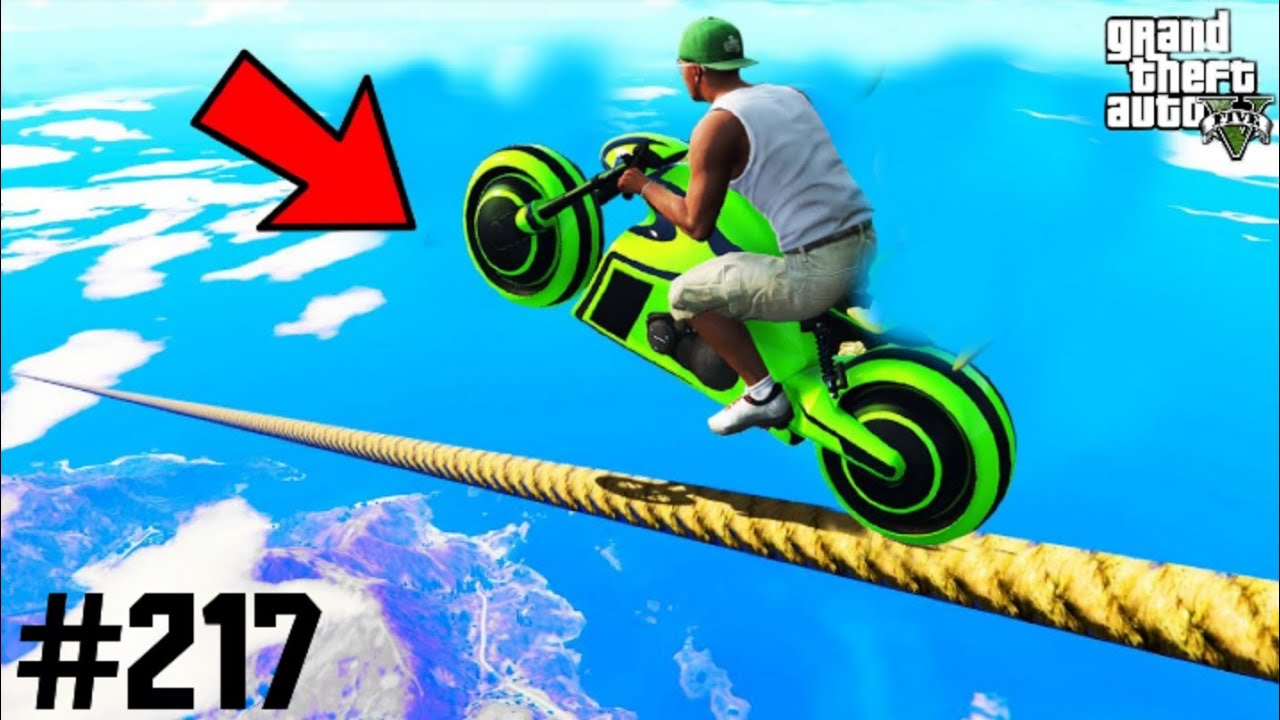 Gta 5 Fast Rope GTA V ; FRANKLIN TRIED THE IMPOSSIBLE JUMP ROPE IN LOS SANTOS ( NEW MOD ...