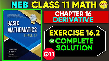 Derivative of Trigonometric Functions Class 11 Exercise 16.2 (Q11) || Basic Mathematics | Part 2
