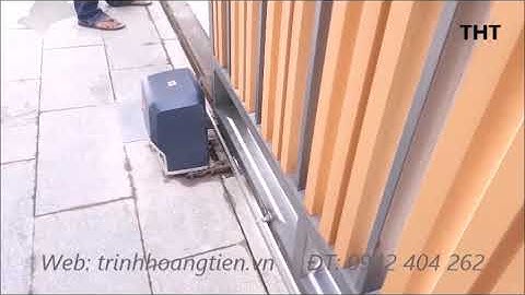 Cổng lùa ĐẸP, motor cũng ĐẸP tại An Khánh, Thủ Đức