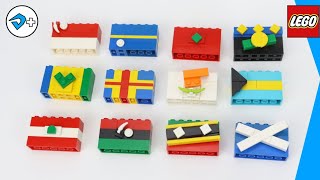 BANDEIRAS DO MUNDO de LEGO (parte 7) - Tutorial